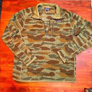 Patagonia Camo Fleece Pullover Size L Men’s